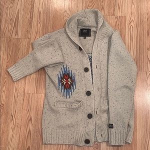 M Obey Speckled Pocketed Cardigan
